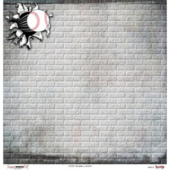 Scrappin\' Stuff - Baseball Burst Paper