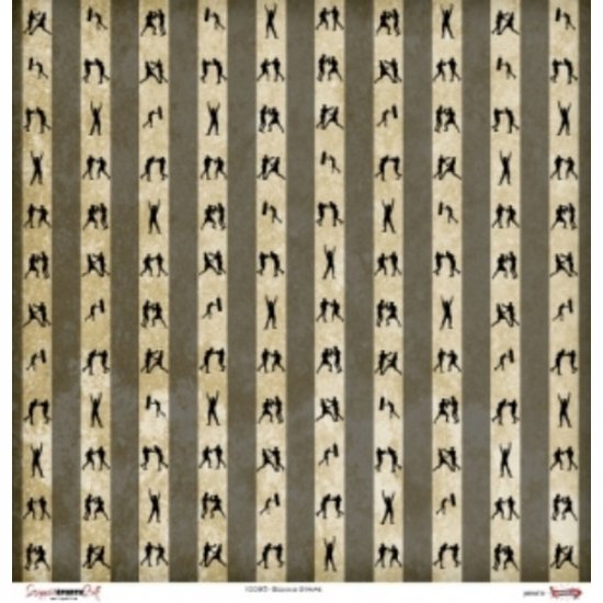 Scrappin\' Stuff - Boxing Stripe Paper