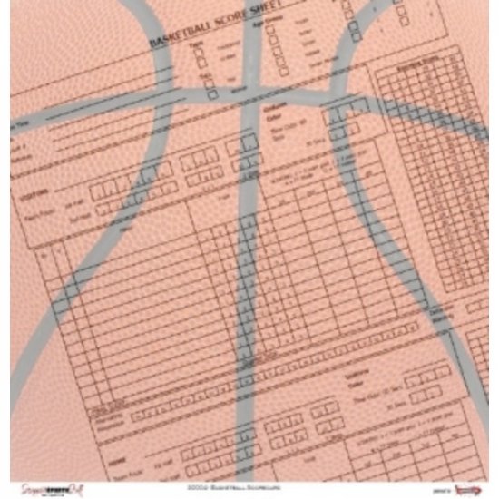 Scrappin\' Stuff - Basketball Scorecard Paper
