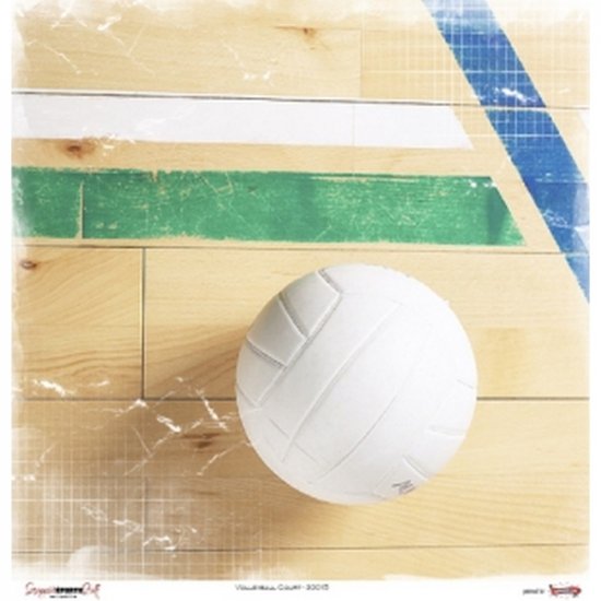 Scrappin\' Stuff - Volleyball Court Paper