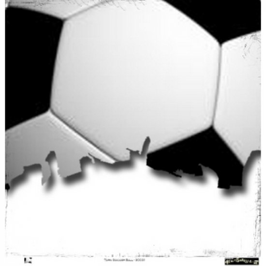 Scrappin\' Stuff - Torn Soccer Ball Paper