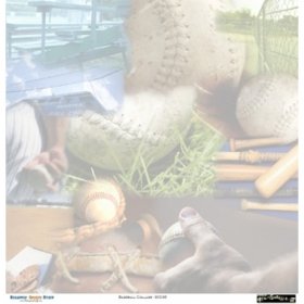 Scrappin' Stuff - Baseball Collage Paper