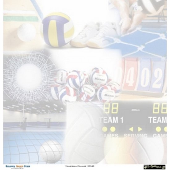 Scrappin\' Stuff - Volleyball Collage Paper