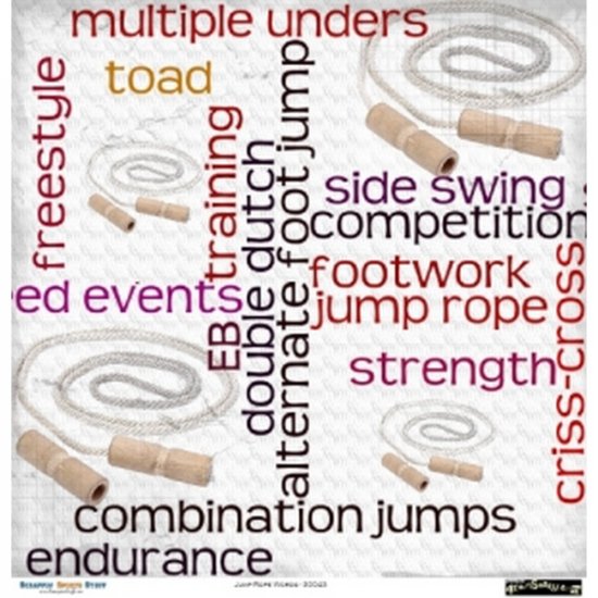 Scrappin\' Stuff - Jump Rope Words Paper