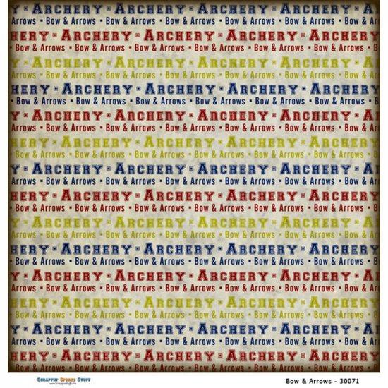 Scrappin\' Stuff - Bow and Arrows Paper