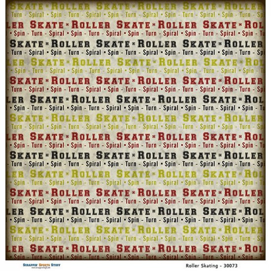 Scrappin\' Stuff - Roller-skating Paper