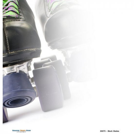 Scrappin\' Stuff - Black Skates Paper