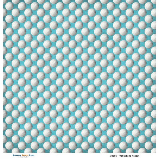 Scrappin\' Stuff - Volleyballs Repeat Paper