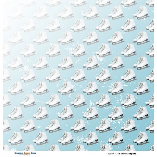 Scrappin\' Stuff - Ice Skates Repeat Paper