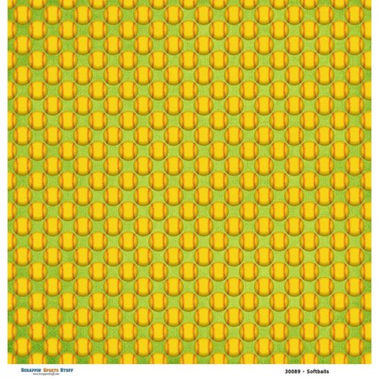 Scrappin\' Stuff - Softballs Repeat Paper