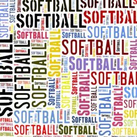Scrappin' Stuff - Softball Mix-up Paper