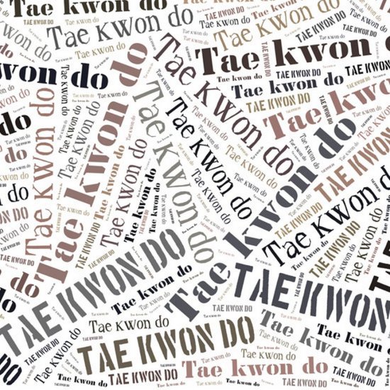 Scrappin\' Stuff - Tae Kwon Do Mix-up Paper