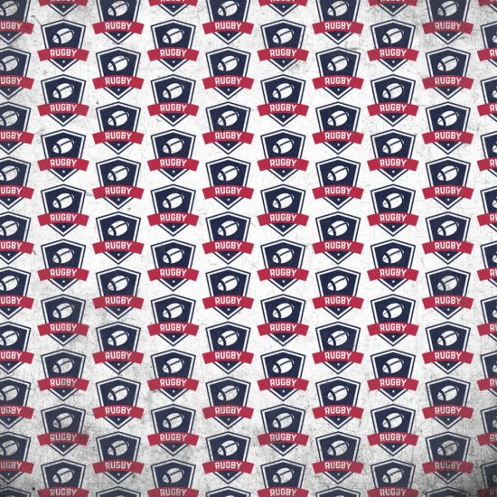 Scrappin\' Stuff - Rugby Badges Paper