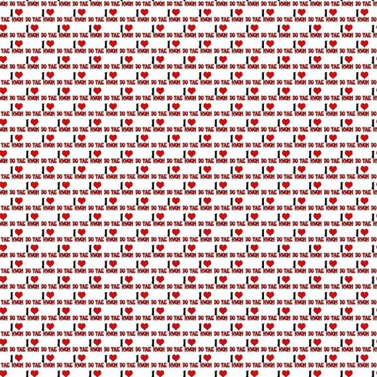 Scrappin\' Stuff - Love Tae Kwon Do Paper