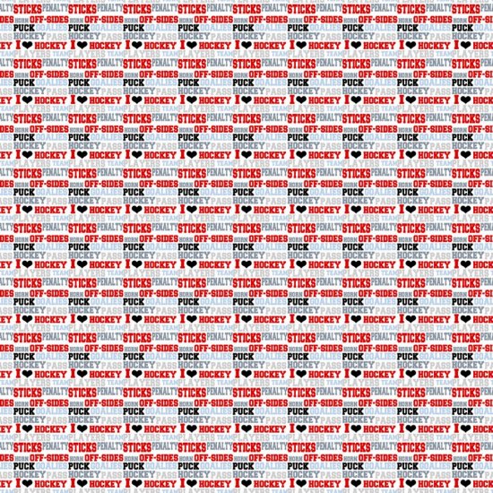 Scrappin\' Stuff - Hockey Words Paper