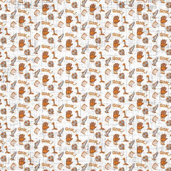 Scrappin\' Stuff - Orange Soccer Paper