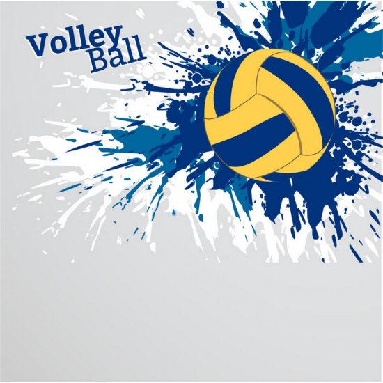 Scrappin\' Stuff - Blue Volleyball Paper