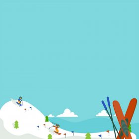 Scrappin' Stuff - Downhill Skiing Paper