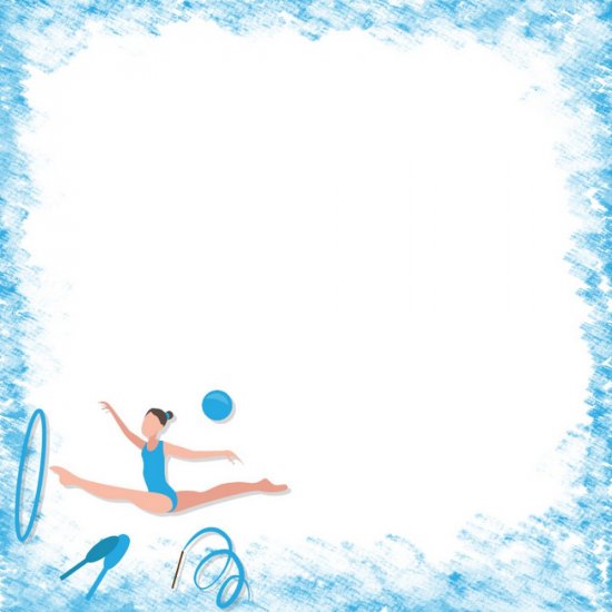 Scrappin\' Stuff - Gymnastics Blue Paper