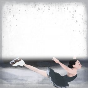 Scrappin' Stuff - Ice Skater Paper