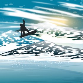 Scrappin' Stuff - Snowboarder Paper