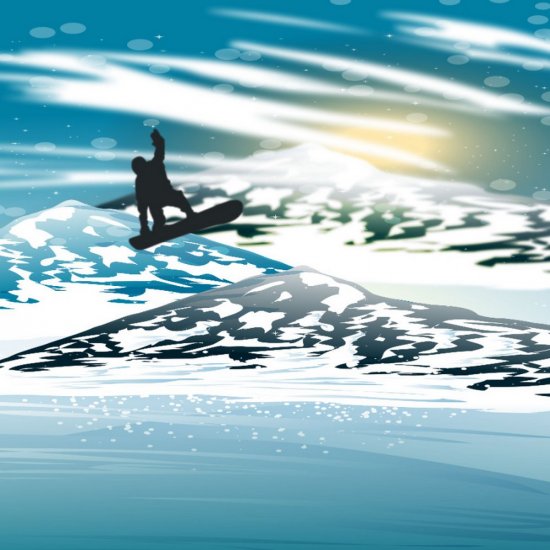 Scrappin\' Stuff - Snowboarder Paper