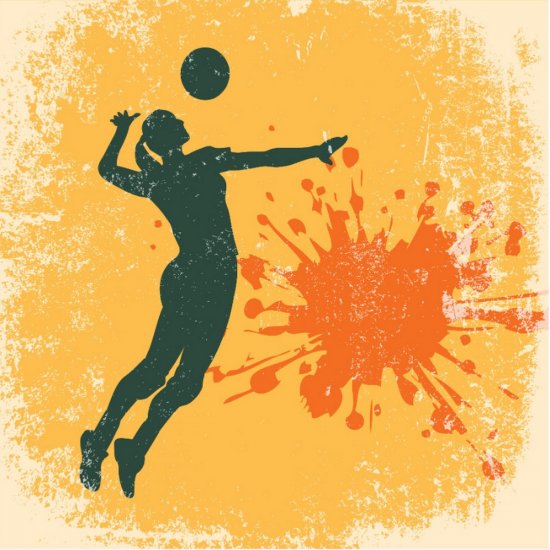 Scrappin\' Stuff - Volleyball Grunge Paper