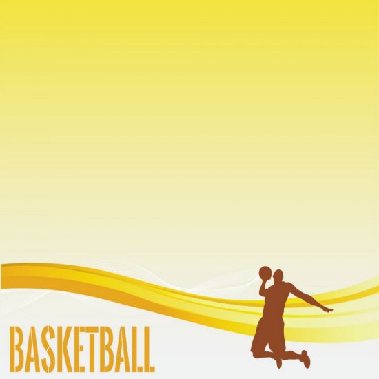 Scrappin\' Stuff - Basketball Silhouette Paper
