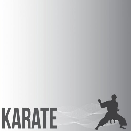 Scrappin\' Stuff - Karate Silhouette Paper
