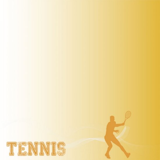 Scrappin\' Stuff - Tennis Silhouette Paper
