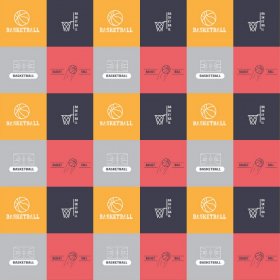 Scrappin' Stuff - Basketball Squares Paper