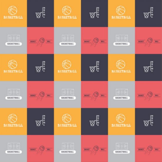 Scrappin\' Stuff - Basketball Squares Paper