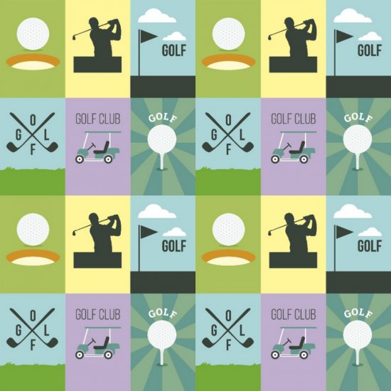 Scrappin\' Stuff - Golf Squares Paper