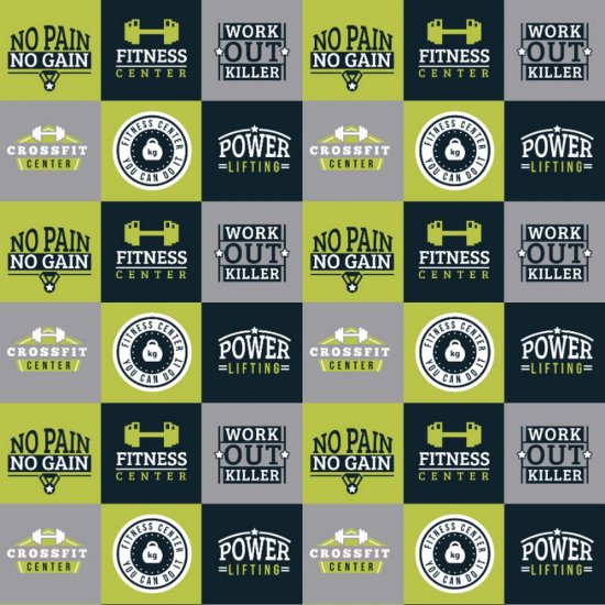 Scrappin\' Stuff - Workout Squares Paper