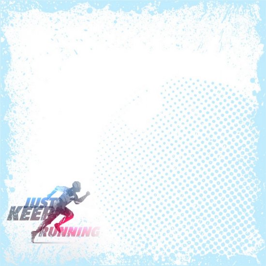 Scrappin\' Stuff - Just Keep Running Paper