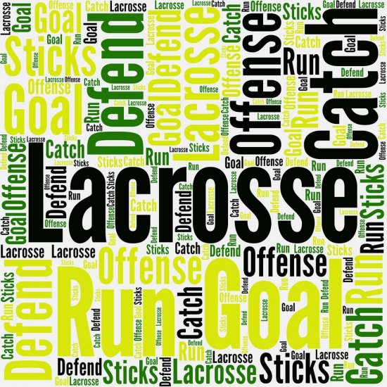 Scrappin\' Stuff - Lacrosse Word Cloud Paper