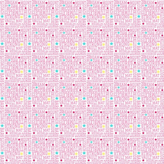 Scrappin\' Stuff - Gymnastics Words Paper