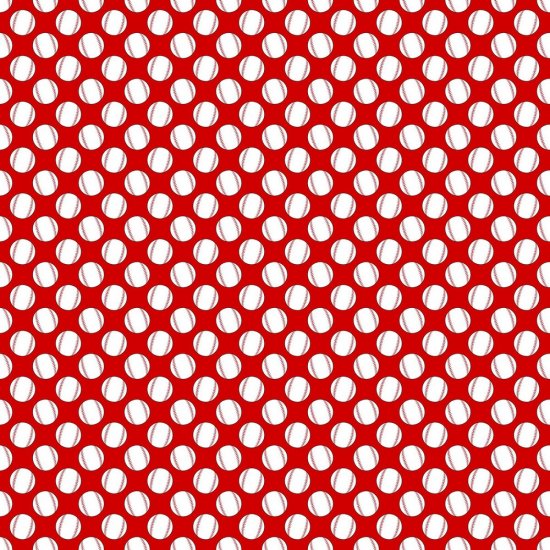 Scrappin\' Stuff - Red Baseball Paper