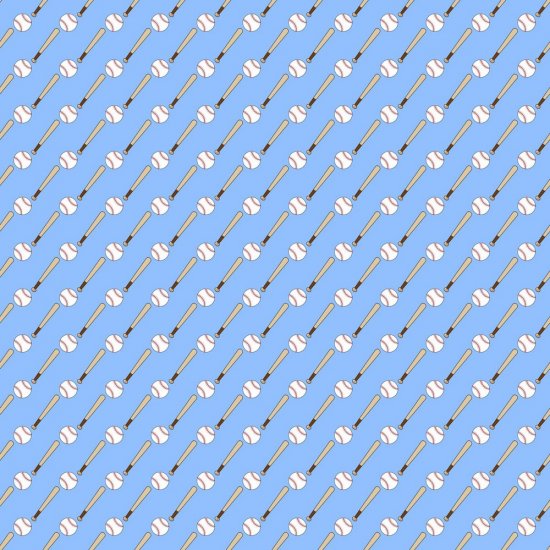 Scrappin\' Stuff - Blue Baseball Paper