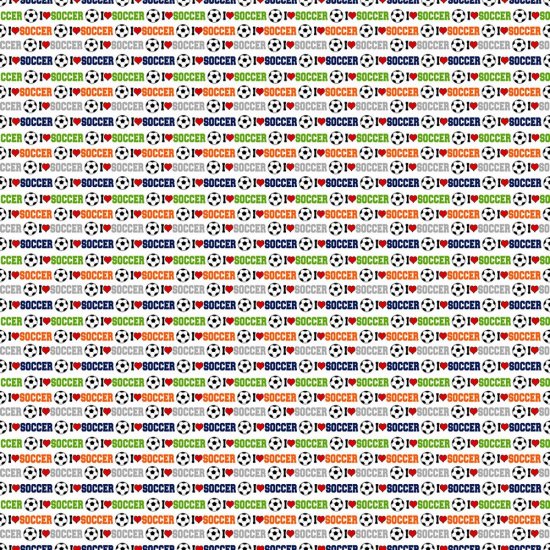 Scrappin\' Stuff - I Love Soccer Paper