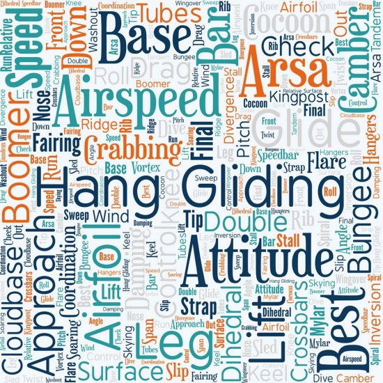 Scrappin\' Stuff - Hang Gliding Words Paper