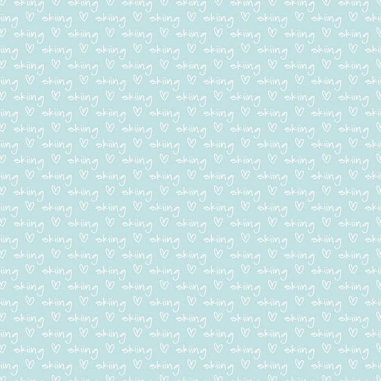 Scrappin\' Stuff - Love Skiing Paper