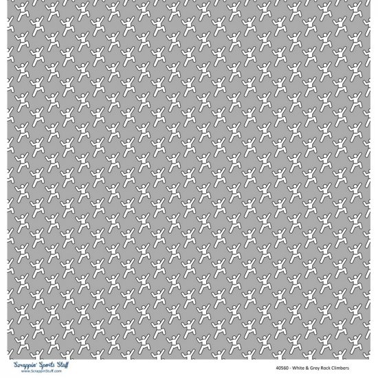 Scrappin\' Stuff - White & Grey Climbers Paper