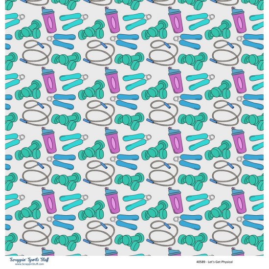 Scrappin\' Stuff - Let\'s Get Physical Paper