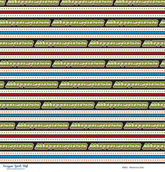 Scrappin\' Stuff - Motocross Dots Paper