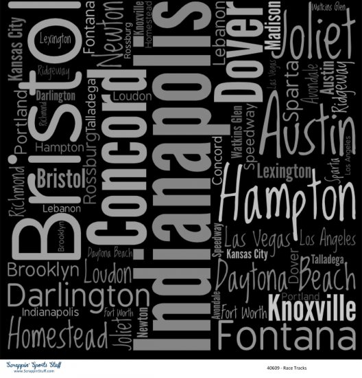 Scrappin\' Stuff - Race Tracks Paper