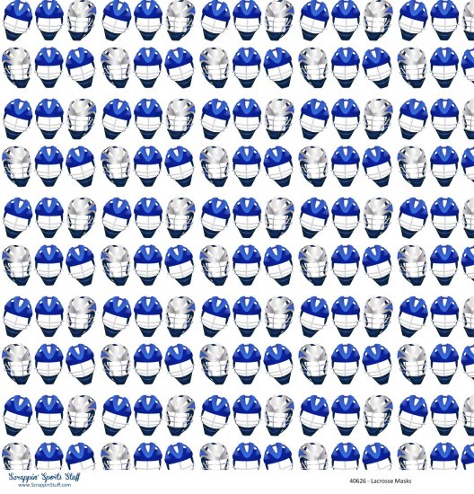 Scrappin\' Stuff - Lacrosse Masks Paper
