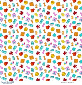 Scrappin' Stuff - Colorful Board Games Paper