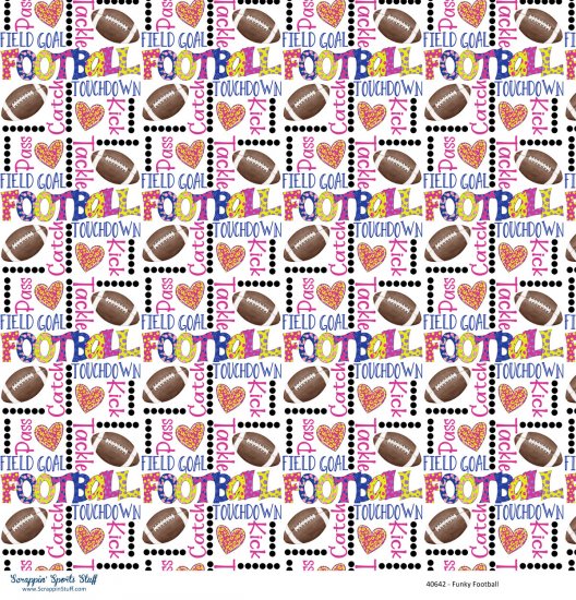 Scrappin\' Stuff - Funky Football Paper