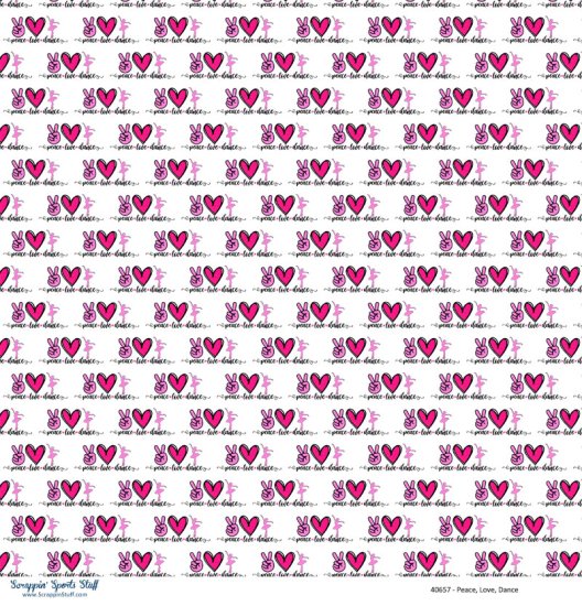 Scrappin\' Stuff - Peace, Love Dance Paper